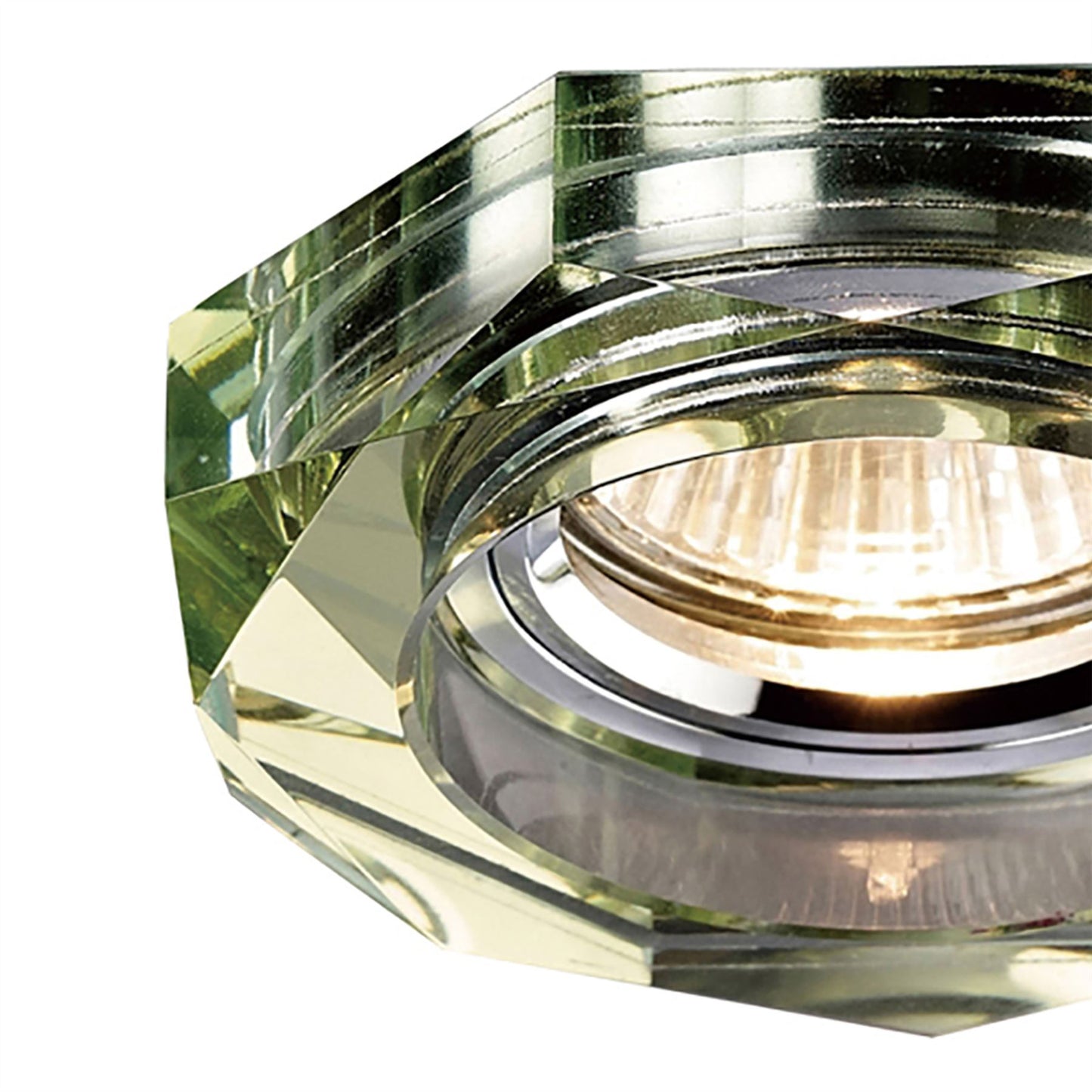 Diyas Crystal Downlights Crystal Downlight Deep Octagonal Rim Only White Wine, IL30800 REQUIRED TO COMPLETE THE ITEM, Cut Out: 62mm