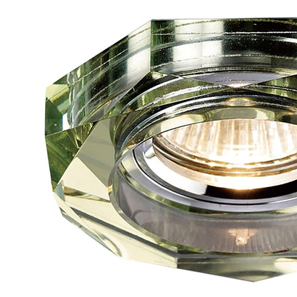 Diyas Crystal Downlights Crystal Downlight Deep Octagonal Rim Only White Wine, IL30800 REQUIRED TO COMPLETE THE ITEM, Cut Out: 62mm