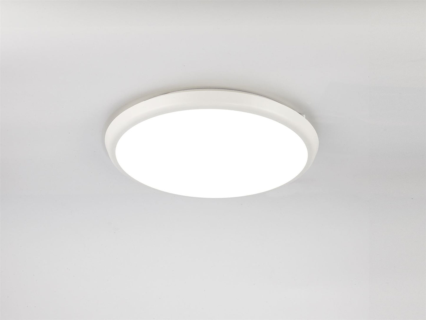 Mantra Fusion Aneto Ceiling Light, 40cm Round, 24W LED 4000K, 2500lm, IP65, White, 3yrs Warranty