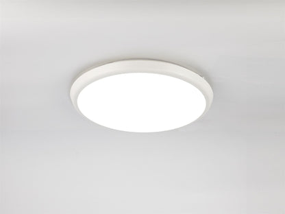 Mantra Fusion Aneto Ceiling Light, 40cm Round, 24W LED 4000K, 2500lm, IP65, White, 3yrs Warranty