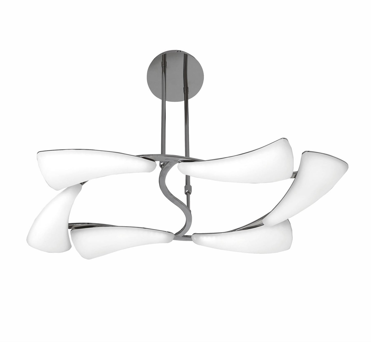 Mantra Mistral LED M3802 Mistral Telescopic 36W LED Rectangular 3000K, 3240lm, Polished Chrome/Frosted Acrylic, 3yrs Warranty - M3802 Ceiling