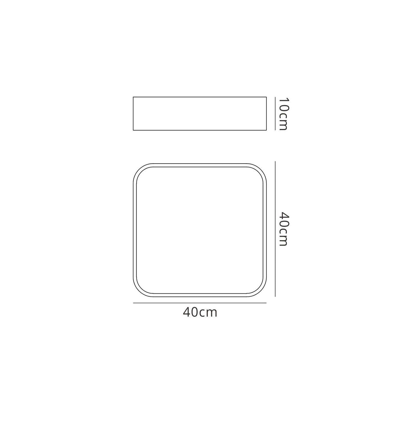 Mantra Fusion M5502 Cumbuco Flush 40cm Square, 2100lm, 35W LED 4000K White/ Acrylic, 3yrs Warranty - M5502 Ceiling