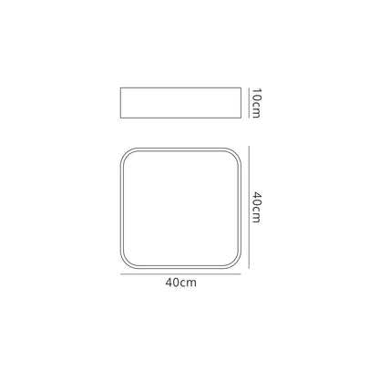 Mantra Fusion M5502 Cumbuco Flush 40cm Square, 2100lm, 35W LED 4000K White/ Acrylic, 3yrs Warranty - M5502 Ceiling