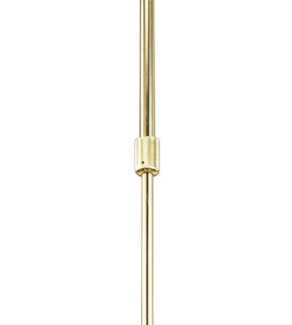 Mantra Alfa 63cm Telescopic 6 Light G9, Polished Brass (Short Rod Included)