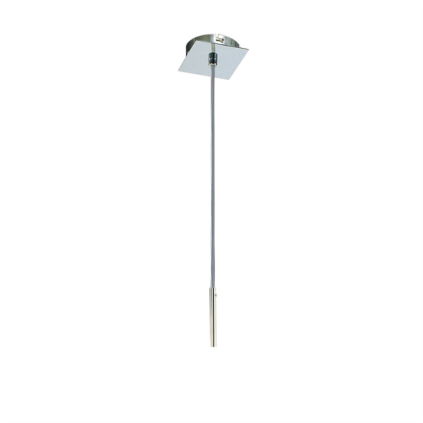 Mantra Euphoria Pendant 1 Light L1/SGU10, Polished Chrome/Opal White Glass, CFL Lamps INCLUDED