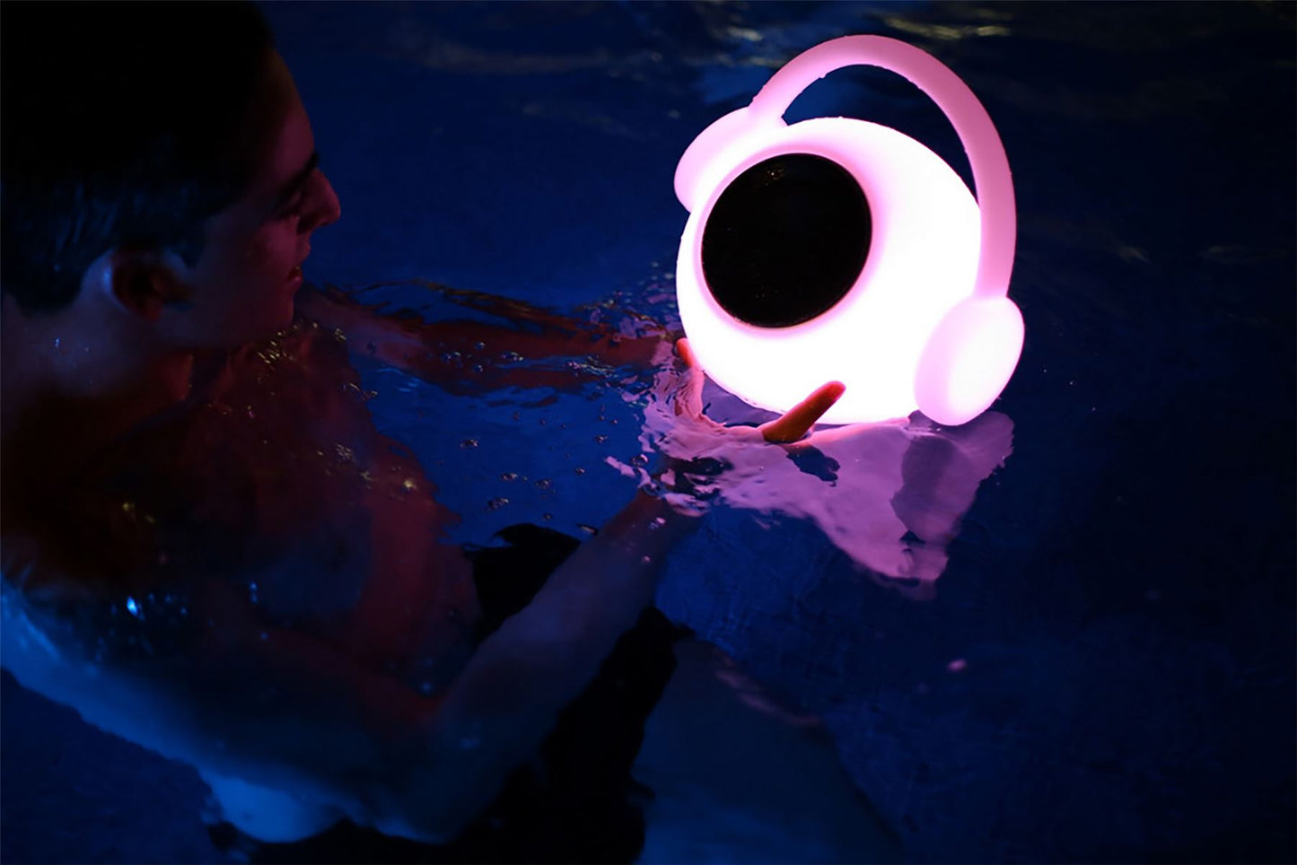 Mantra M3696 Wazowsky IP44 Portable 3W Speake, 120lm, 3W LED RGBW Lamp Bluetooth Connection/Remote Control, 2yrs Warranty