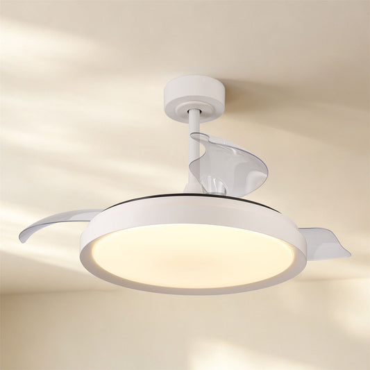 Mistral 51cm 50W LED Dimmable Ceiling Light With Built-In 28W DC Fan, 3000-6500K Remote Control, 3200lm, White, 5yrs Warranty