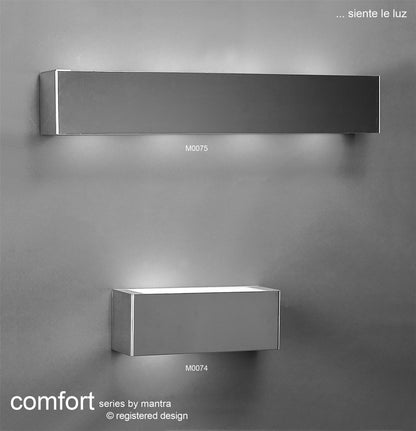 Mantra Comfort Wall Light G9 4 Light G9, Polished Chrome/Frosted Glass
