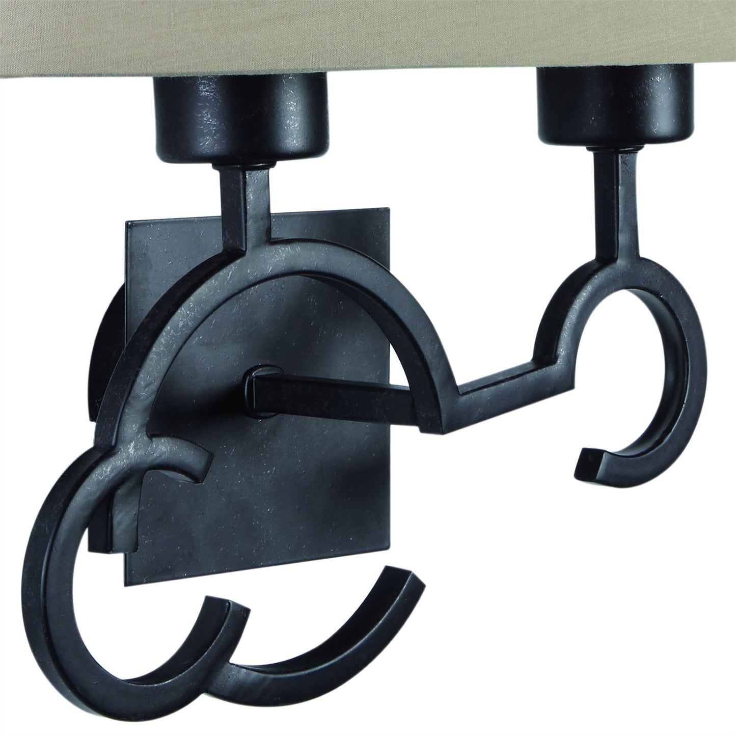 Mantra M5215 Argi Wall Light 2 Light E27 with Taupe Shade Brown Oxide