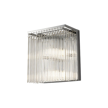 Diyas Zanthe Wall Light 2 Light G9 Polished Chrome/Clear Glass