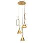 Mantra Jazz Oro M5896 Jazz Pendant, 44cm Round, 3 x E27 (Max 20W), Polished Gold