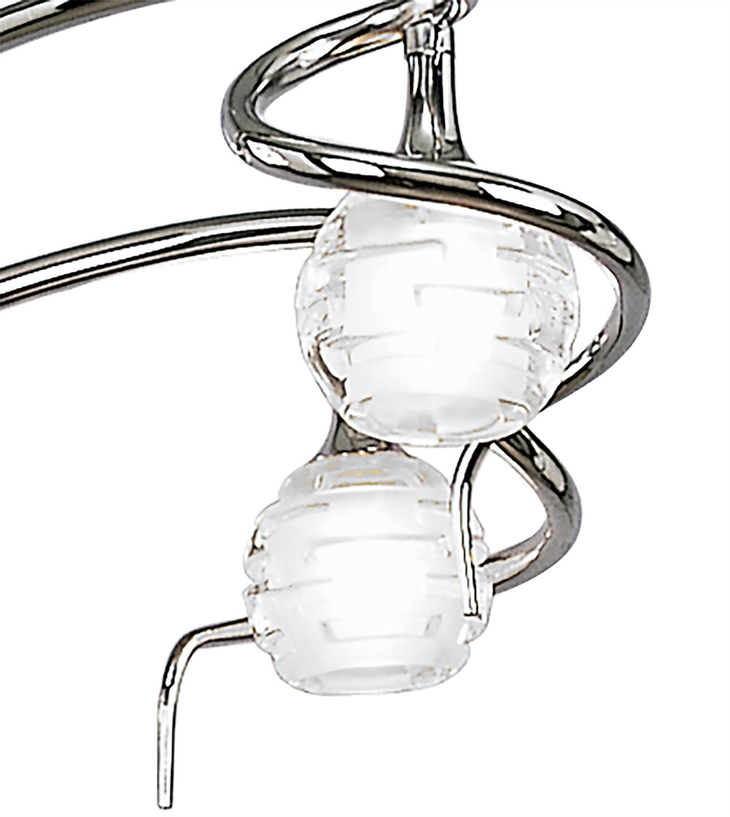 Mantra M0080 Dali Telescopic Pendant Semi Flush Convertible 4 Light G9, Polished Chrome