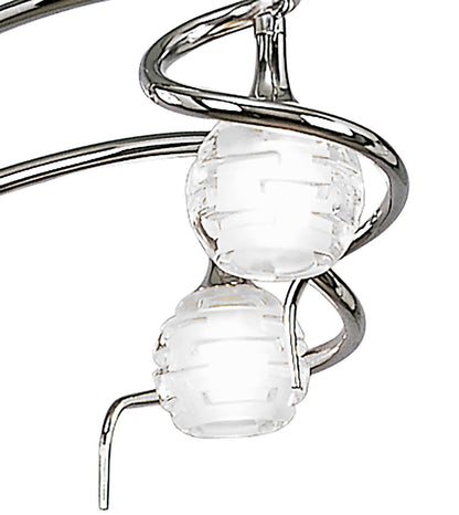 Mantra M0080 Dali Telescopic Pendant Semi Flush Convertible 4 Light G9, Polished Chrome