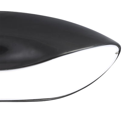 Mantra Pasion Oval Ceiling 4 Light E27, Gloss Black/White Acrylic/Polished Chrome, CFL Lamps INCLUDED