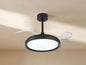 Mistral Mini 45cm 40W LED Dimmable Ceiling Light With Built-In 28W DC Fan, 2700-5000K Remote Control, 2500lm, Black, 5yrs Warranty