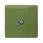 Trendi 1 Gang Artistic Modern Glossy Screwless Television Satellite Socket Moss Green