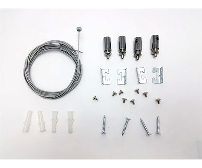 Techtouch Panel X2 Accessories Panel X2 Ecovision Suspension Kit, M3x7 screwx8pcs, Galvanized wirex4pcs, connector,screw anchor, M4x25 screwx4pcs Recessed