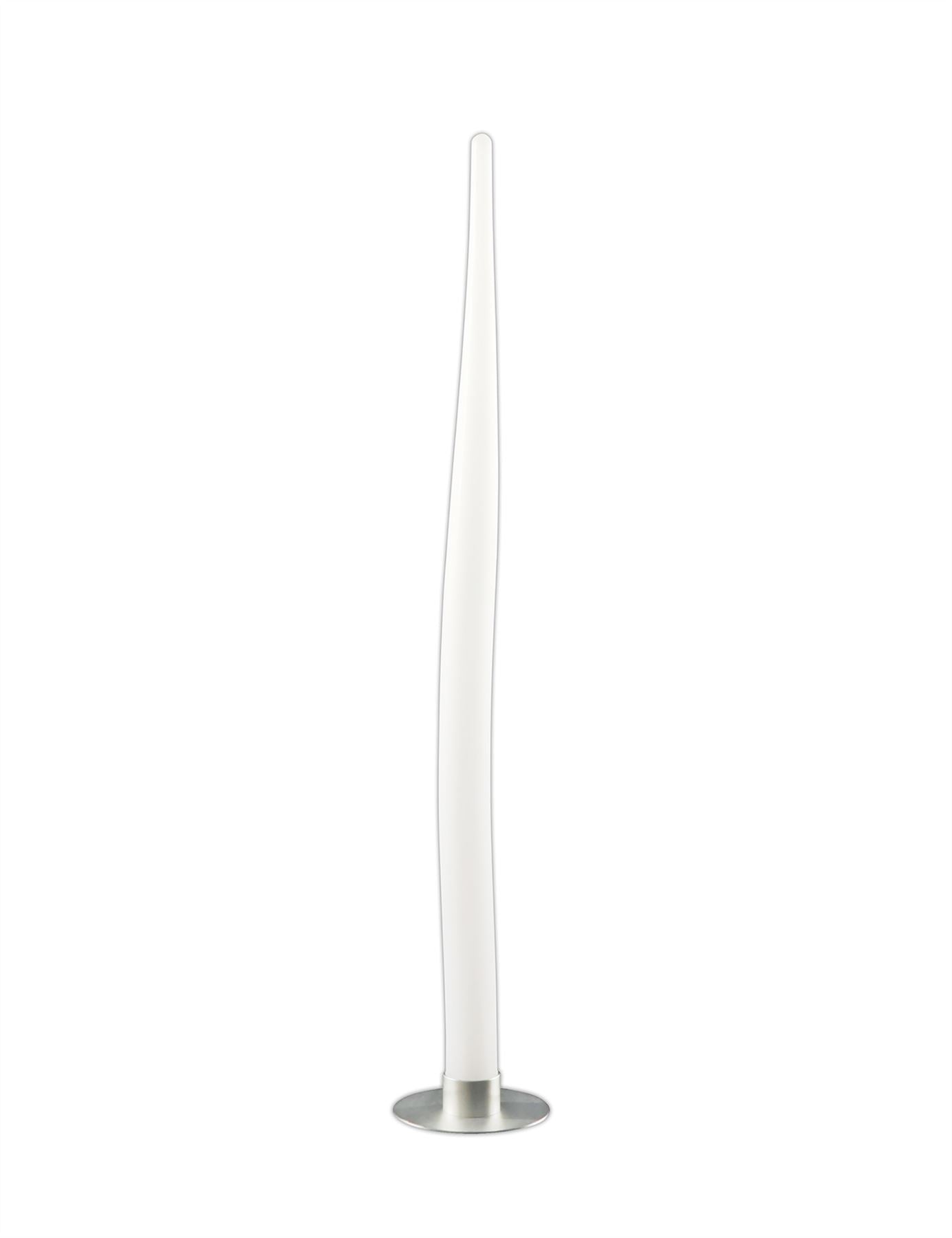 Mantra Estalacta Floor Lamp 1 Light GU10 Small Indoor/Outdoor IP44, Silver/Opal White