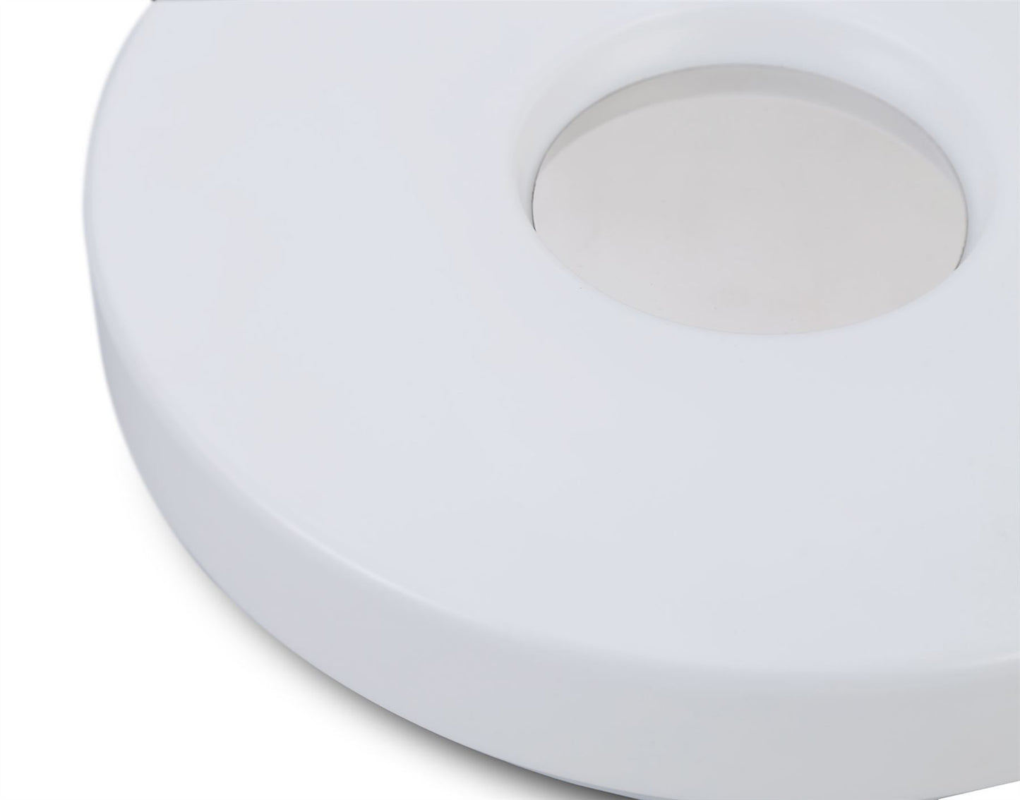 Deco Joop IP44 24W LED Large Flush Ceiling Light, 4000K 2000lm CRI80, Polished Chrome with White Acrylic Diffuser