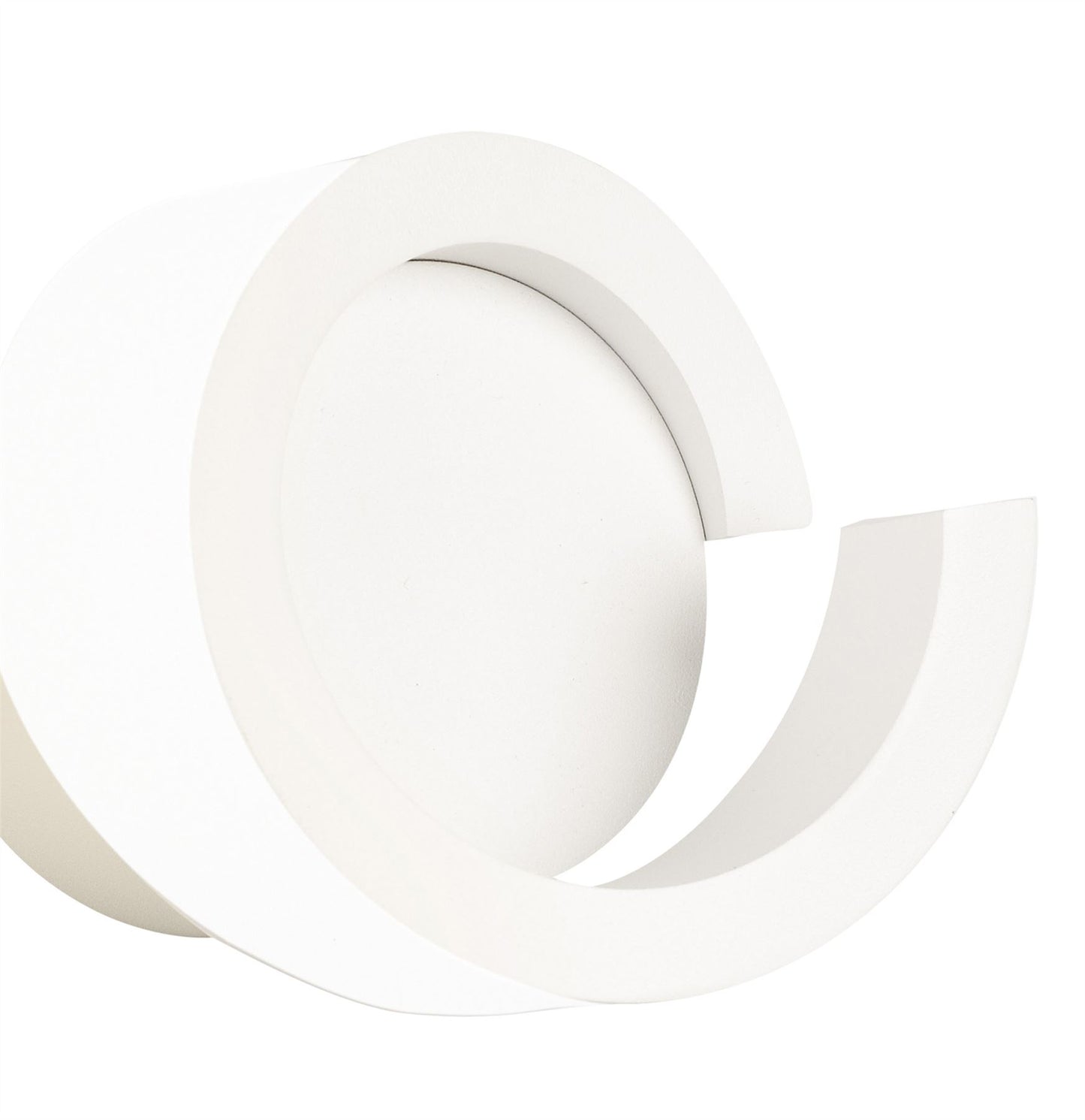 Mantra Tsunami 1 Light Round Wall Light, 12W LED, 3000K, 900lm, Sand White, 3yrs Warranty