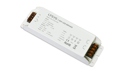 LTECH 1-10V Constant Voltage 0/1-10V, PWM, Resistor, Push Dim, 75W, C. Voltage Dimmable Driver, 24V, Max Current Output:3.12A, EFF>87%, 3yrs Warranty