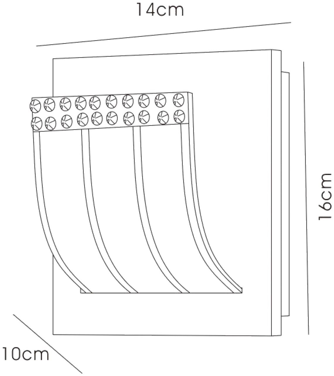 Diyas Charis Wall Light 1 Light G9 Polished Chrome/Glass/Crystal