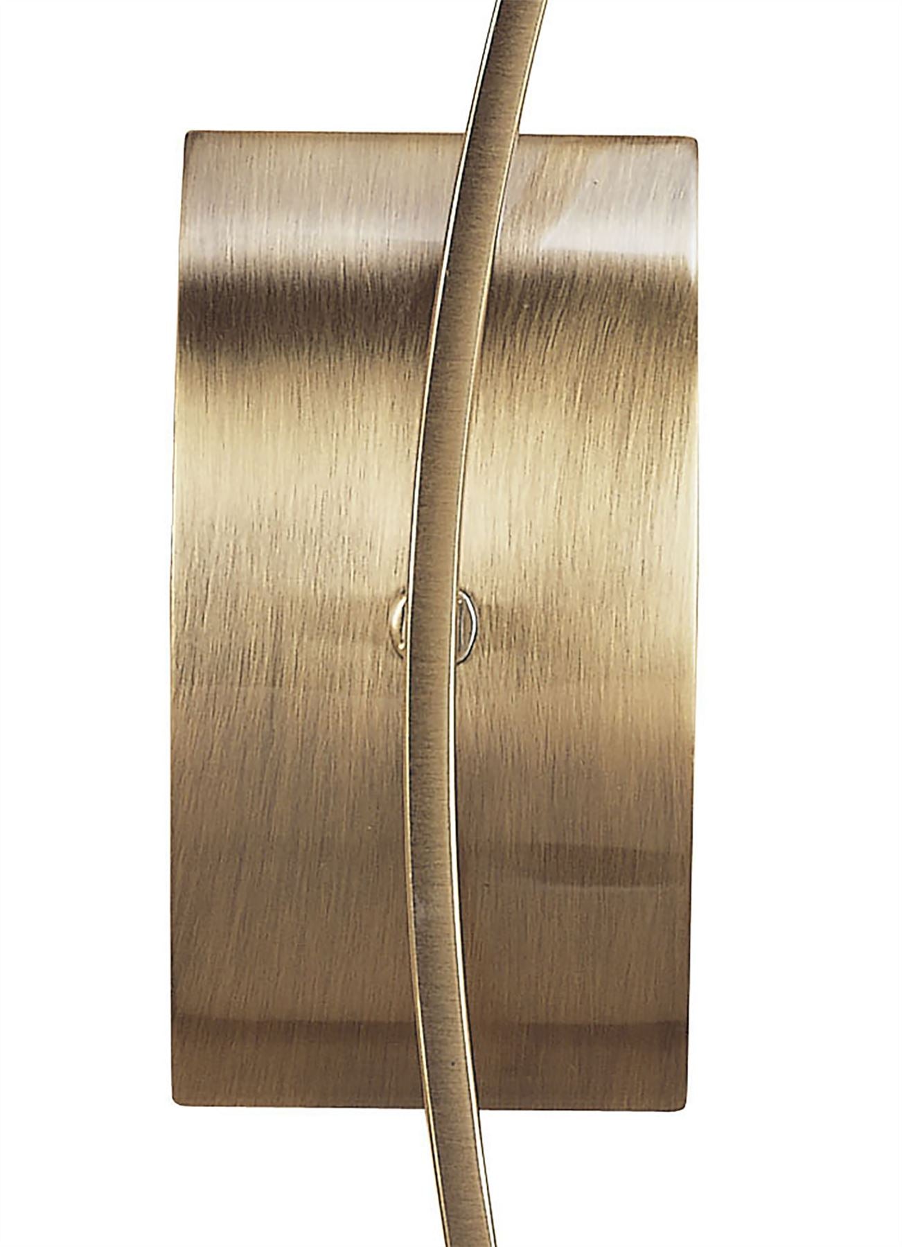 Mantra Pietra Wall Light Switched 1 Light G9, Antique Brass