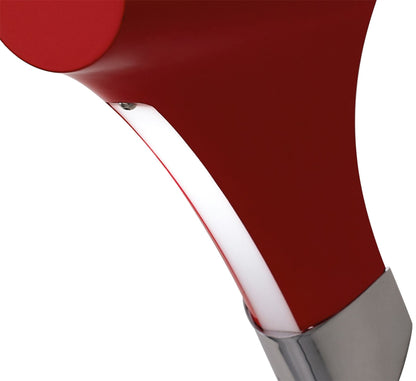 Mantra M1567 Ora Wall Light 1 Light E27, Gloss Red/White Acrylic/Polished Chrome