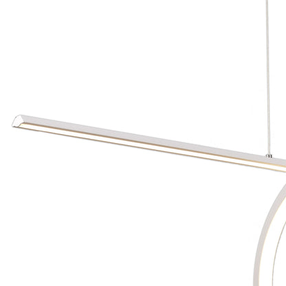 Mantra Kitesurf Loop Under Linear Pendant, 30W LED, 3000K, 2400lm, White, 3yrs Warranty