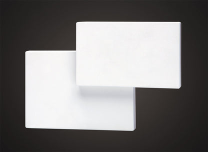 Mantra Fusion MC0143 Tahiti Wall Light Rectangles 5W LED 3000K Matt White, 285lm,, 3yrs Warranty