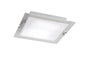 Mantra Fusion Melbourne Square Ceiling 15W LED 3000K, 1350lm, Polished Chrome/Frosted White Glass, 3yrs Warranty Ceiling