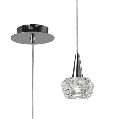 Mantra M3946 Maremagnum Pendant 1 Light G9, Polished Chrome