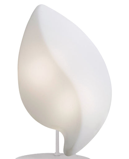 Mantra Natura Table Lamp 2 Light E27 Small Outdoor IP44, Matt White/Opal White
