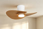 Nenufar 74 x 44cm 18W LED Dimmable Ceiling Light With Built-In 30W DC Fan, 3000-5000K Remote Control, 3600lm, White/Wood, 5yrs Warranty