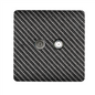 Trendi Switch Carbon Fibre TV Coaxial & F-Type Satellite Socket - Screwless