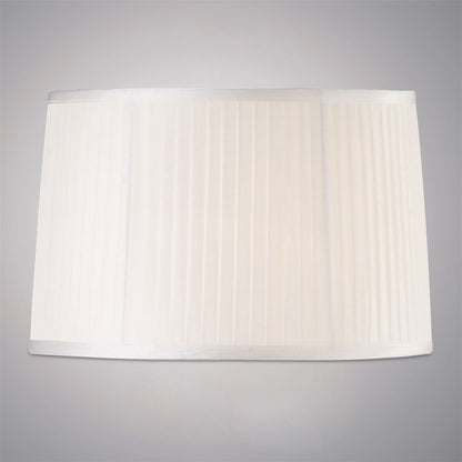 Diyas Willow Fabric Shade White 360/400mm x 260mm