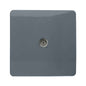 Trendi Artistic Modern Glossy Tactile TV Socket Warm Grey