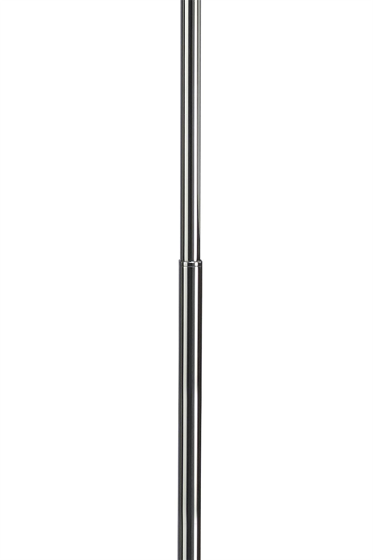 Mantra M3722 Miss Floor Lamp 3 Light E27, Gloss White/Polished Chrome