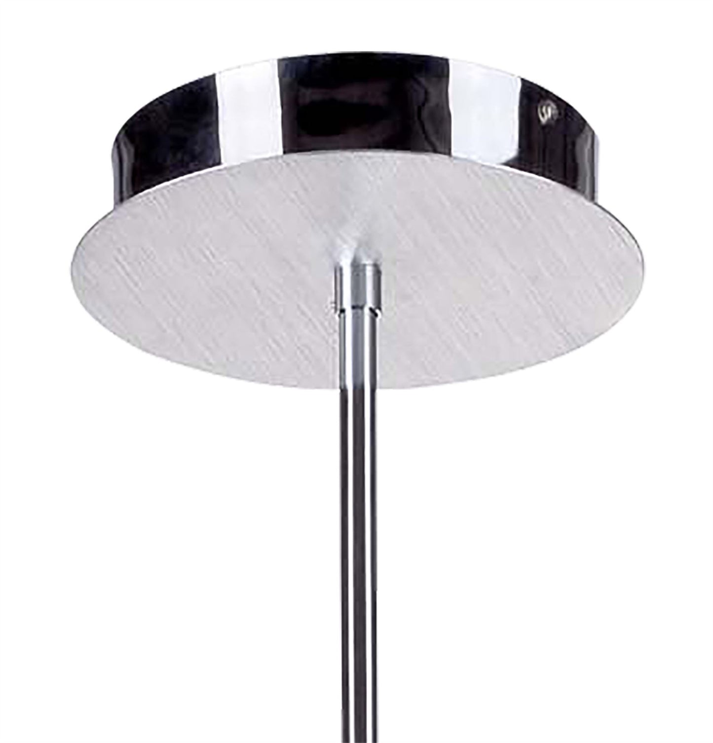 Mantra Fusion Juno 65cm Telescopic 5 Light 30W LED 3000K, 2700lm, Satin Aluminium/Frosted Acrylic/Polished Chrome, 3yrs Warranty