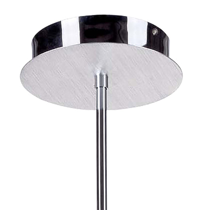 Mantra Fusion Juno 65cm Telescopic 5 Light 30W LED 3000K, 2700lm, Satin Aluminium/Frosted Acrylic/Polished Chrome, 3yrs Warranty