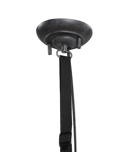 Mantra M5442 Industrial Ceiling 1 Light 40W E27 Oxide Metal, Black Belt