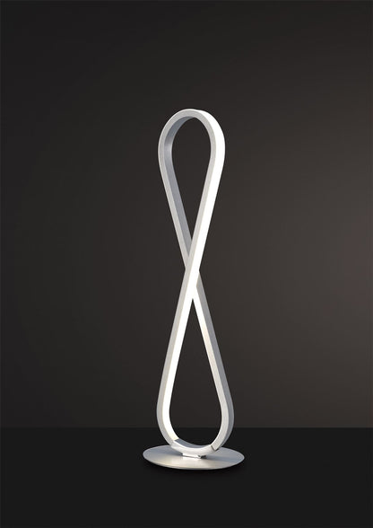 Mantra M5984 Bucle Table Lamp 18W LED 3000K, 1550lm, Polished Chrome/Frosted Acrylic, 3yrs Warranty