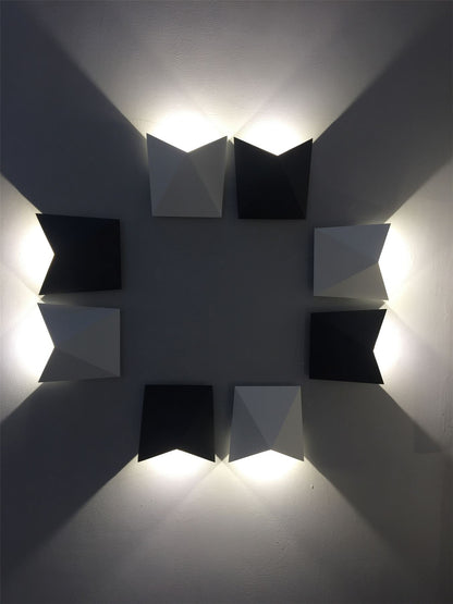 Mantra Fusion Triax Wall Light, 8W LED, 3000K, 750lm, IP54, Sand White, 3yrs Warranty