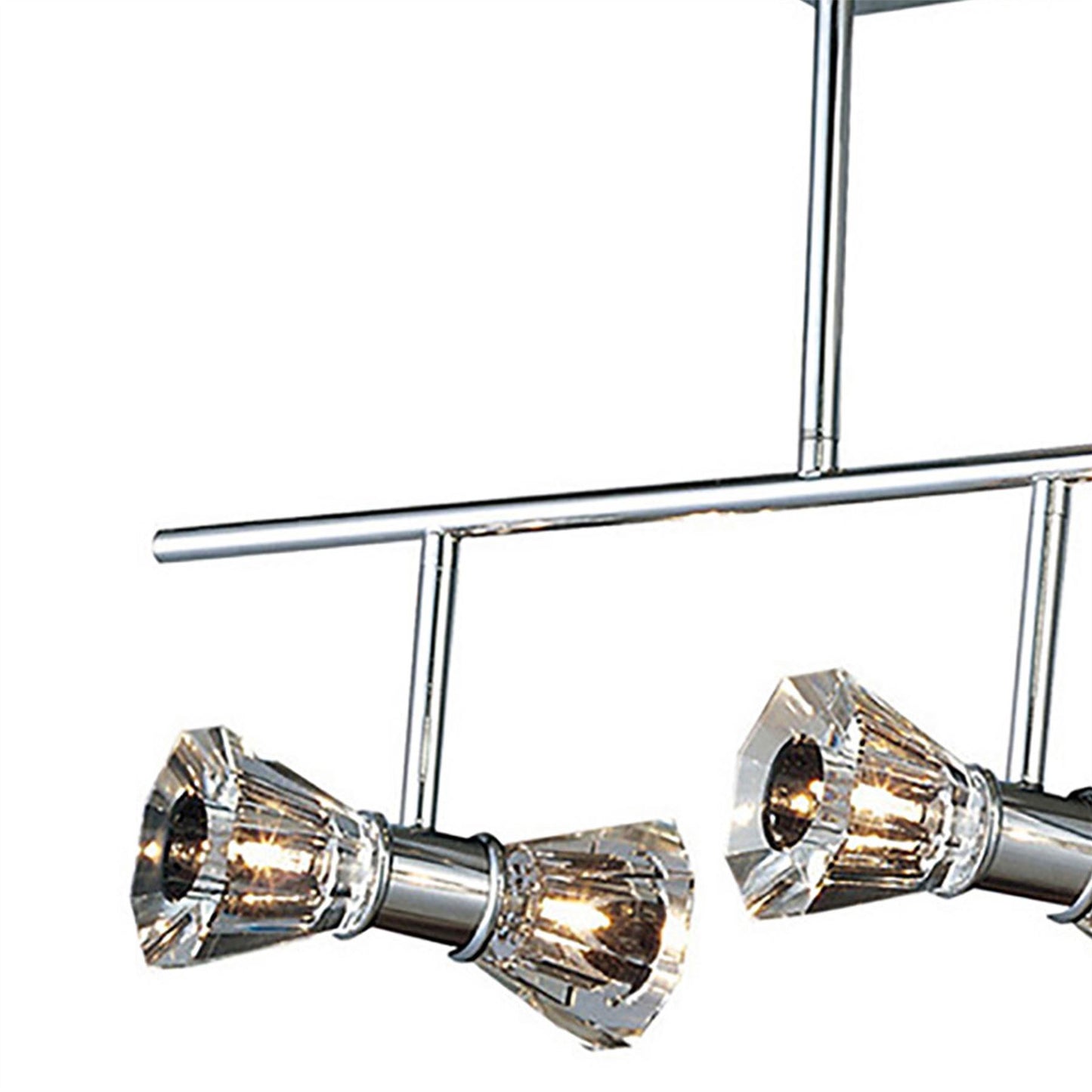 Diyas Elisa 60cm Semi Flush Bar 6 Light G4 Polished Chrome, NOT LED/CFL Compatible