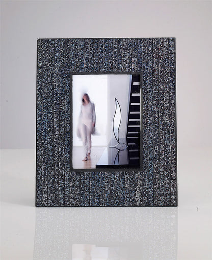 Diyas Home (DH) Silvia Mosaic Photo frame Black/Chrome Mosaic