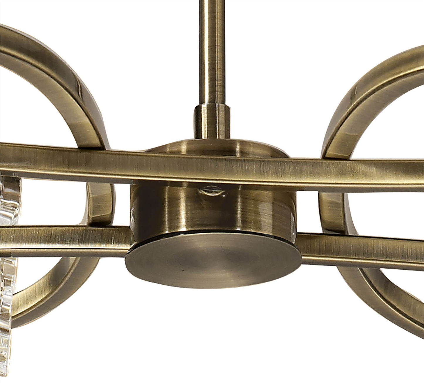 Mantra Kromo Telescopic Convertible To Semi Flush 4 Light G9, Antique Brass