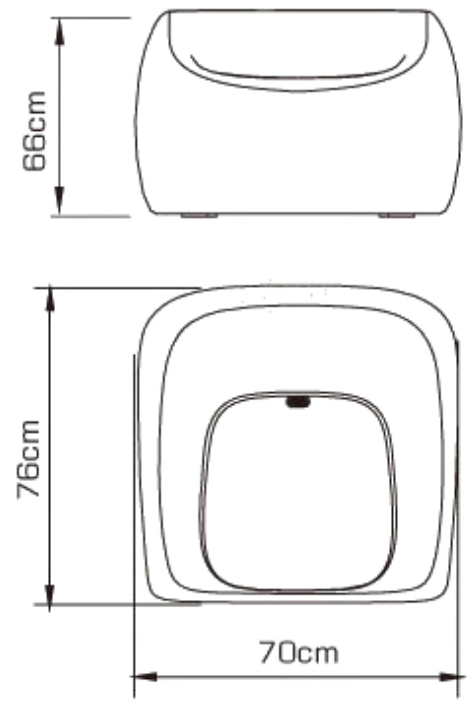 Mantra Pao Small Sofa No Light Outdoor, Opal White Item Weight: 16.3kg