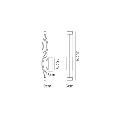 Mantra M5403 Sahara Brown Oxide Wall Light 6W LED 2800K, 420lm, Brown Oxide/White Acrylic, 3yrs Warranty
