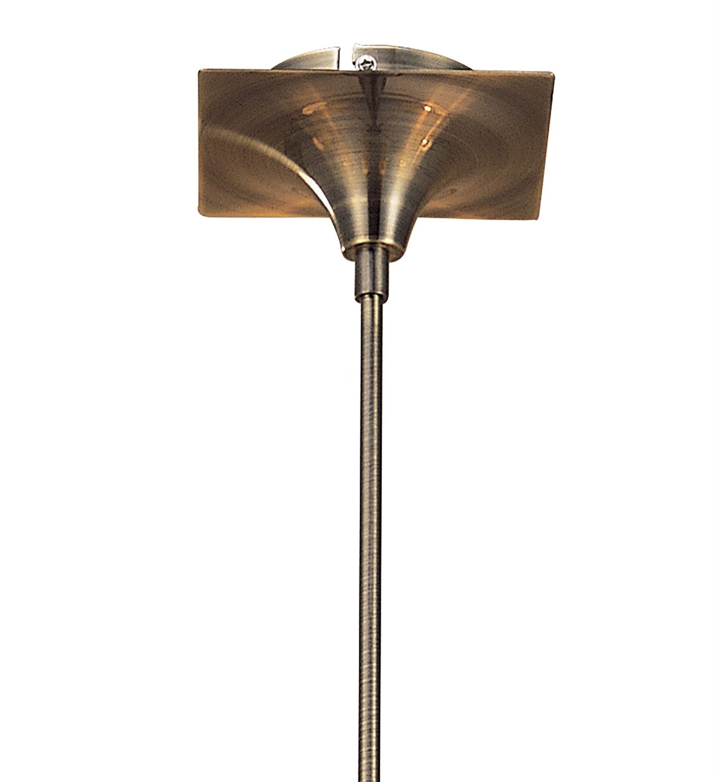 Mantra Siena 75cm Pendant Round 8 Light E14, Antique Brass with Amber Cream Shades and Amber Crystal