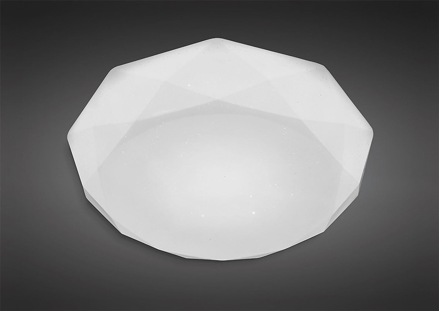 Mantra Fusion M5112 Diamante Ceiling 30W LED 3000K, 3000lm, White Acrylic, 3yrs Warranty - M5112 Ceiling